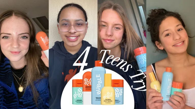 4 skin-savvy teens put Bubble skincare to the test and here are their honest thoughts