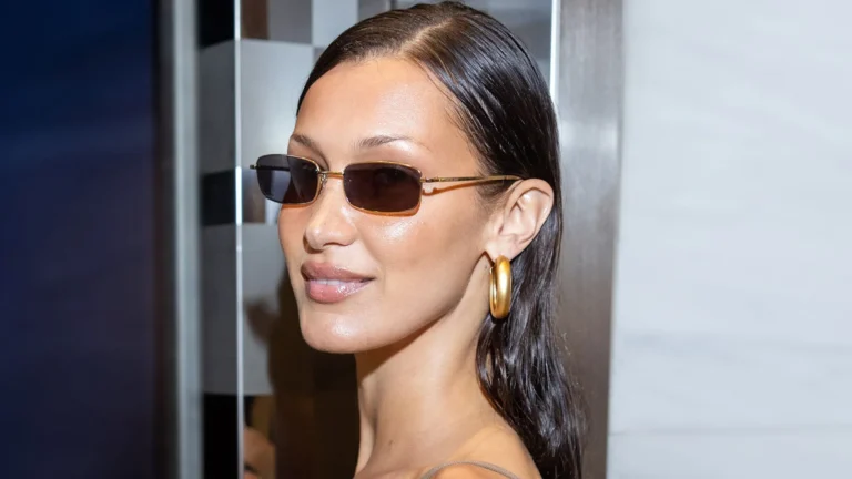 This is the exact shade used to create Bella Hadid’s latte nails